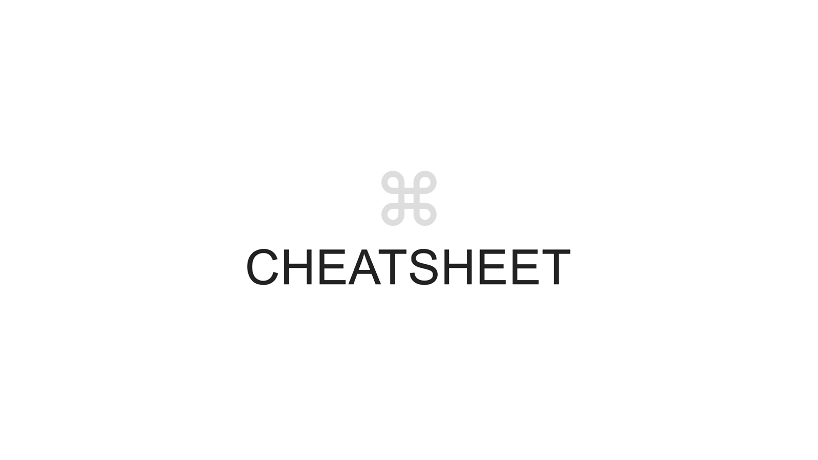 CheatSheet